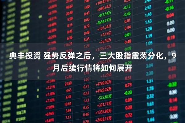 典丰投资 强势反弹之后，三大股指震荡分化，9月后续行情将如何展开